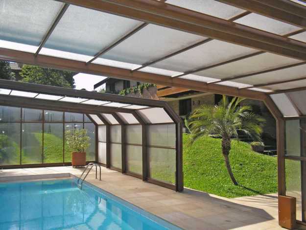 cobertura telescopica de piscina